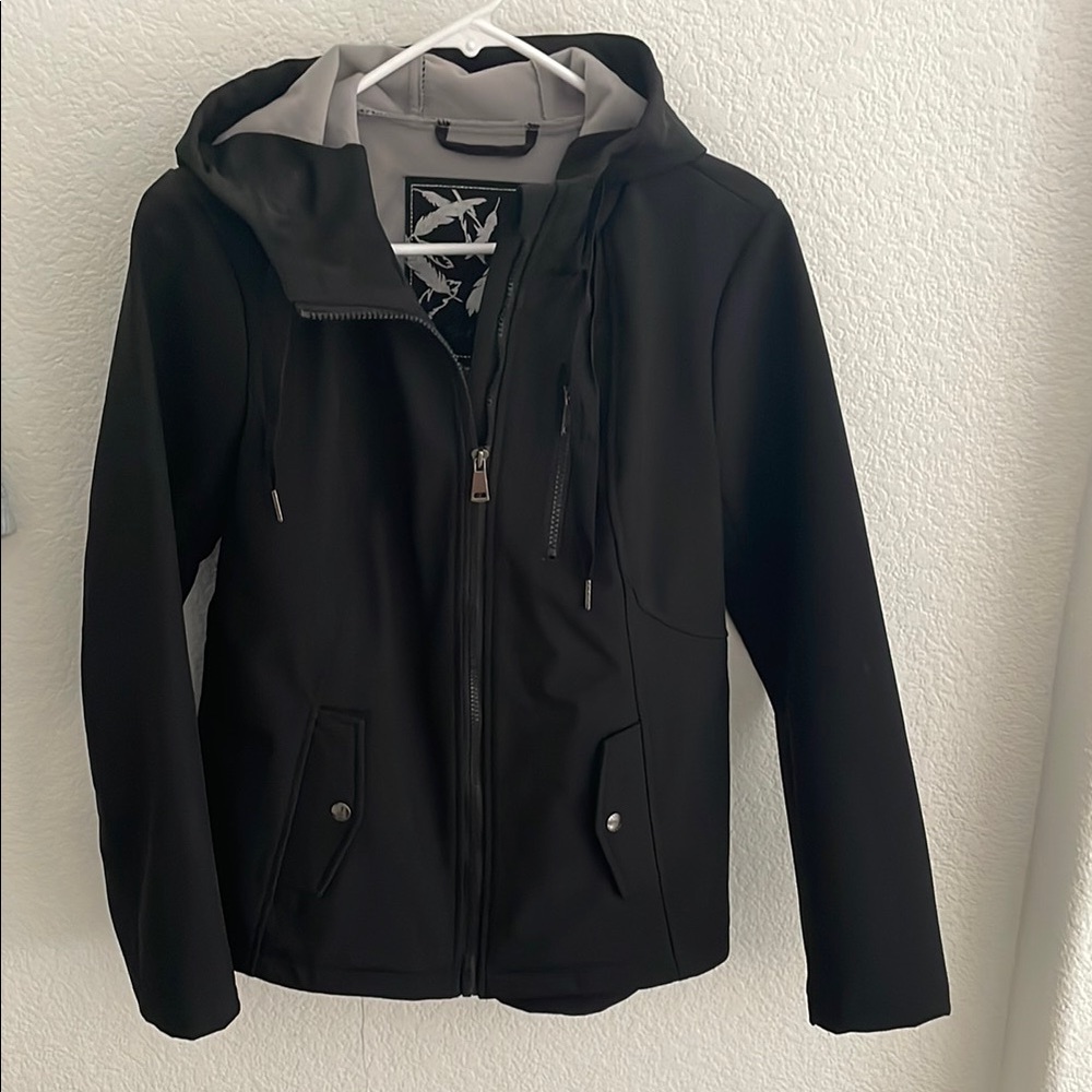 Black Hooded Jacket